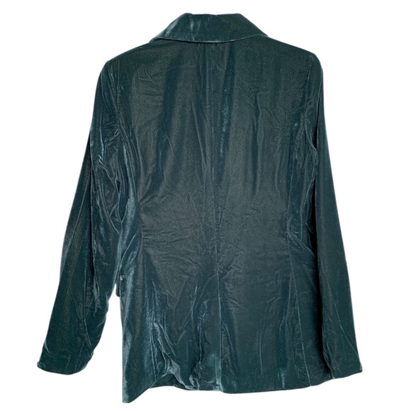 NWT a new day Women's Dark Green Velvet Blazer Jacket Size Small NEW - Picture 5 of 6